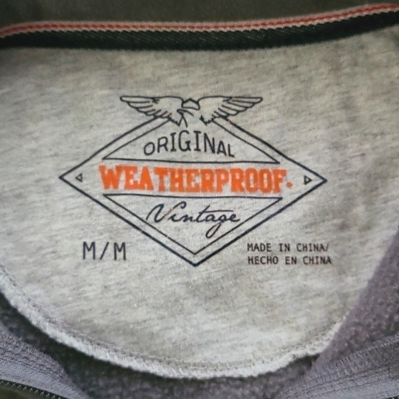 𝅺3/$20 Weatherproof Vintage Gray Quarter Zip Pullover - Picture 2 of 5